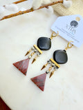 The Ivy Earring - Red Jasper