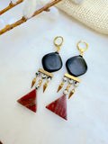 The Ivy Earring - Red Jasper