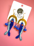 The Sassy Sardine Earrings (One of a Kind)