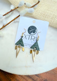 The Makeda Earring - Spotted Stone Jasper