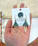 The Makeda Earring - Spotted Stone Jasper