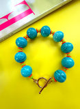The Turquoise Splash Bracelet (One of a Kind)