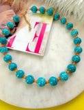 The Turquoise Splash Necklace (One of a Kind)