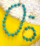 The Turquoise Splash Huggie Hoops (Compatible With Create Your Own Huggie Hoops)