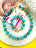 The Turquoise Splash Necklace (One of a Kind)