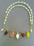 D141 - Fruit Charm Pearl Necklace