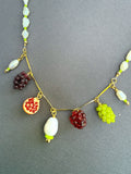 D141 - Fruit Charm Pearl Necklace