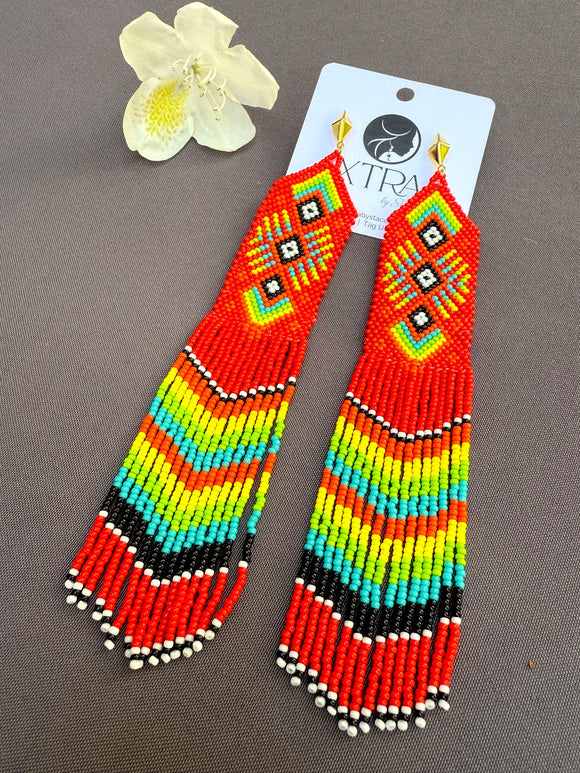 D140 - The Desert Fiesta Earring (Red)