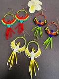 Tropical Bird Earrings - Rainbow Lorikeet, Scarlet Macaw, Cockatoo