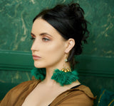 The Gerarda Earring - Emerald Green