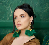 The Gerarda Earring - Emerald Green