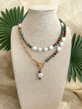 The Trinity Necklace - Rainbow Imperial Jasper