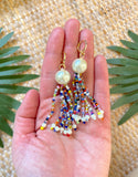 The Bahama Tassel - Fair Trade African Seed Bead Earrings