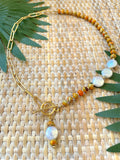 The Vida Necklace - Orange Jasper