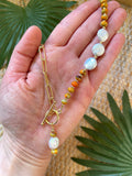 The Vida Necklace - Orange Jasper