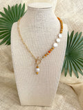 The Vida Necklace - Orange Jasper