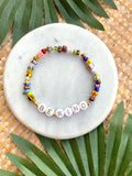 Colorful Seed Bead Stretch Bracelet Set