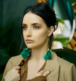 The Charlotte Earring - Emerald Green