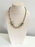 The Anka Necklace - Dalmatian Jasper Gemstone Beaded Necklace