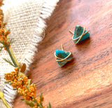 The Cleo Stud - Turquoise Imperial Jasper