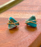 The Cleo Stud - Turquoise Imperial Jasper