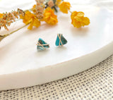 The Cleo Stud - Turquoise Imperial Jasper