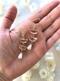 The Shannon Earring - Gold Pearl