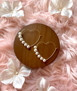 The Valentina Hoop - Pearl