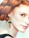 The Athalia Earring - Emerald Green