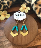 The Heishi Earring - Turquoise