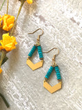 The Heishi Earring - Turquoise