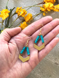 The Heishi Earring - Turquoise