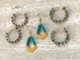 The Emily Hoop - African turquoise