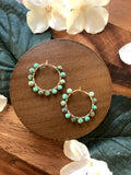 The Emily Hoop - African turquoise
