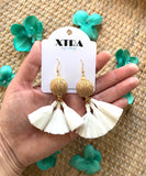 The Nailah Earring - White