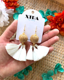 The Nailah Earring - White