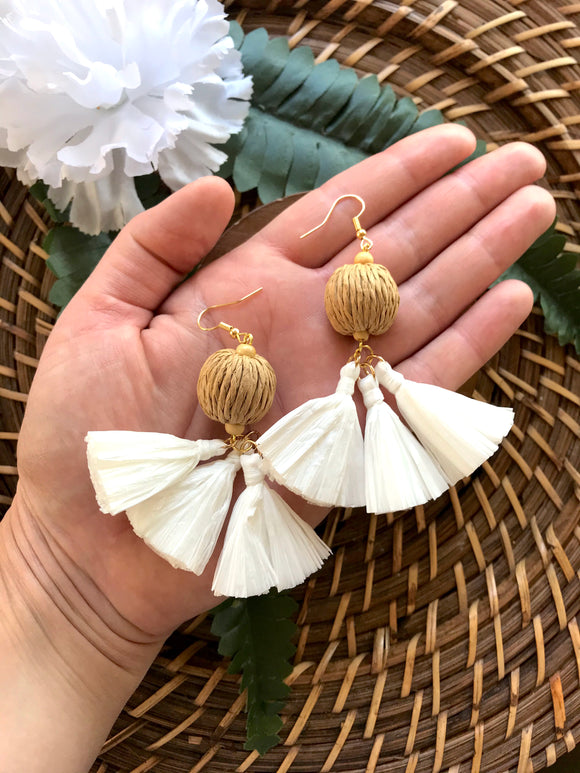 The Nailah Earring - White