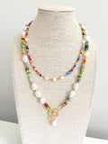 The Katerina Necklace - Dainty Colorful Freshwater Pearl Choker